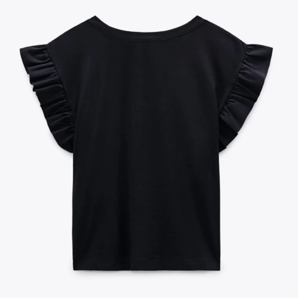 Zara Ruffle Crop Top - Picture 3 of 5
